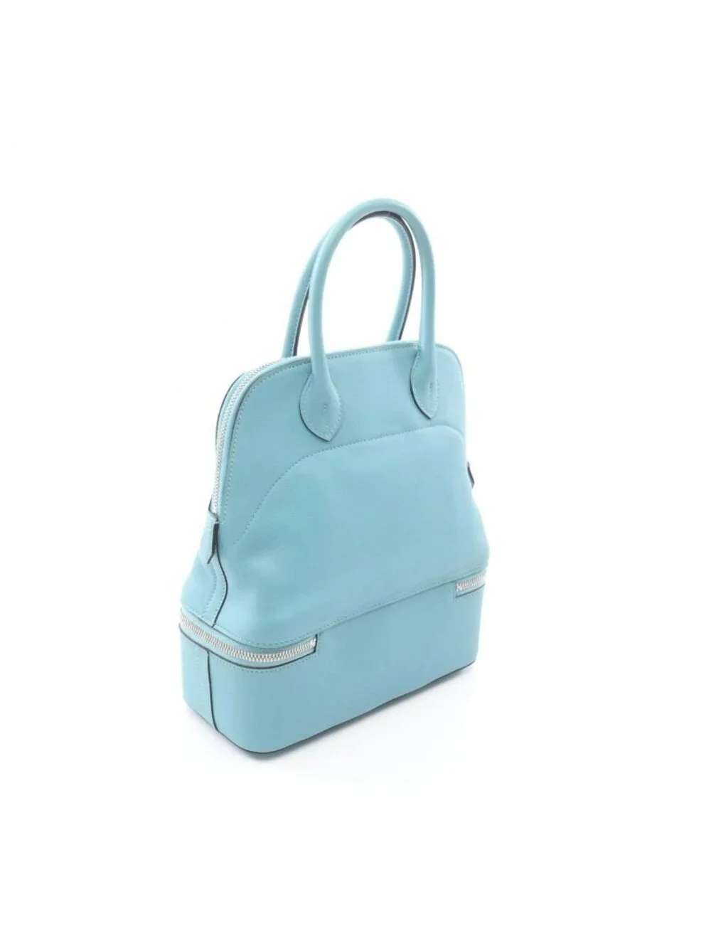 Hermes Handbag Bolide Cles Leather Blue Atoll Blue-At-le